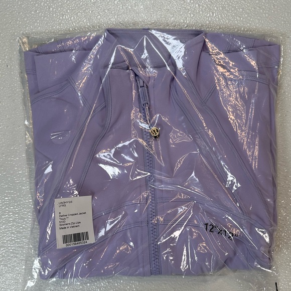 NWT Lululemon 🍋 Cropped Define Nulu Jacket Lavender‎ Frost Size 6 - Picture 7 of 10